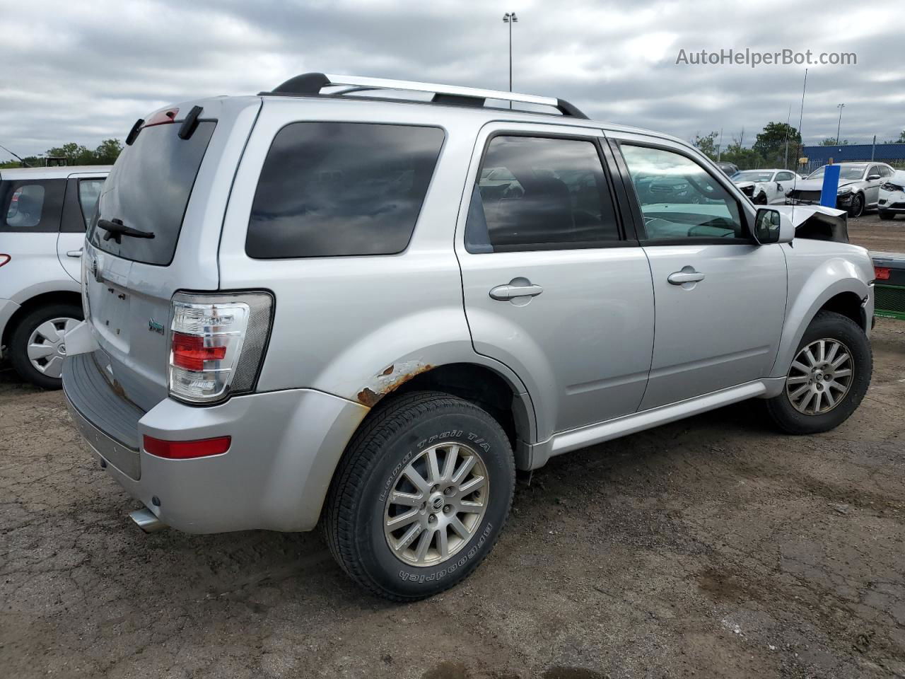 2010 Mercury Mariner Premier Silver vin: 4M2CN8HG1AKJ01983