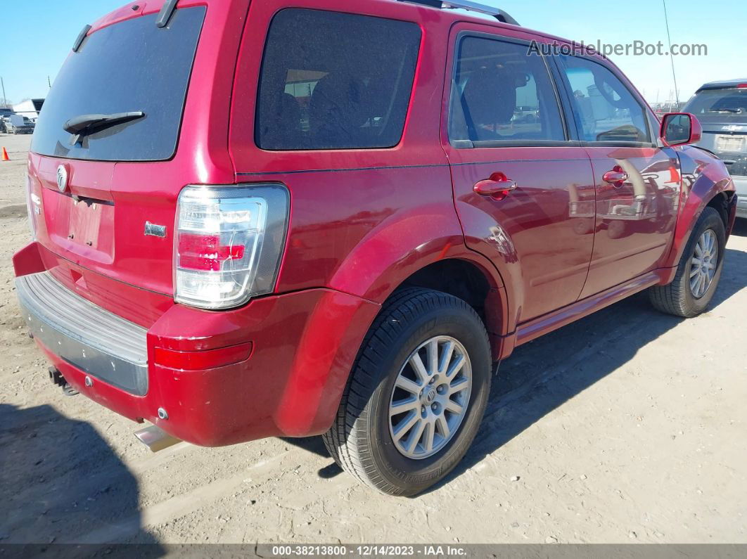 2010 Mercury Mariner Premier Red vin: 4M2CN8HG1AKJ14507