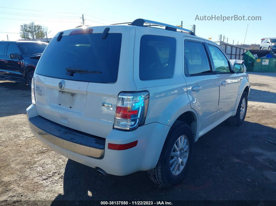 2011 Mercury Mariner Premier White vin: 4M2CN8HG1BKJ07073