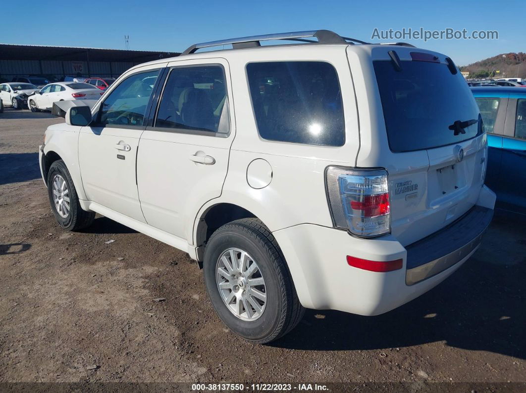 2011 Mercury Mariner Premier White vin: 4M2CN8HG1BKJ07073