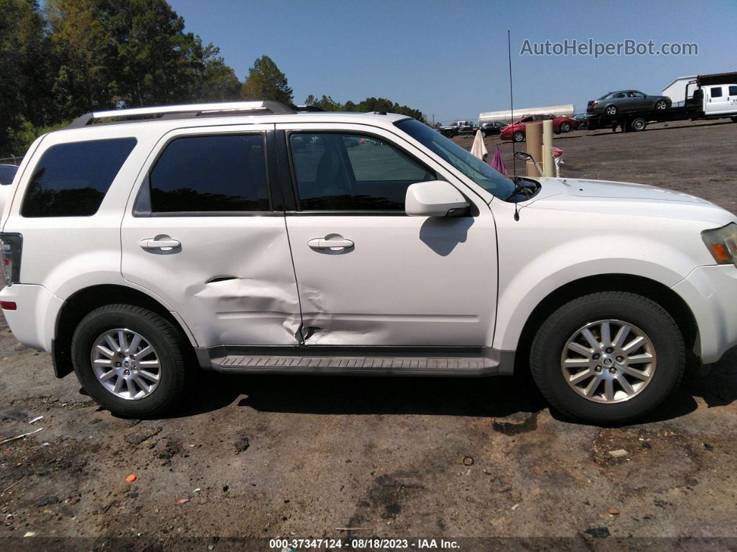 2010 Mercury Mariner Premier White vin: 4M2CN8HG3AKJ02519