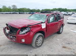 2010 Mercury Mariner Premier Red vin: 4M2CN8HG3AKJ27243