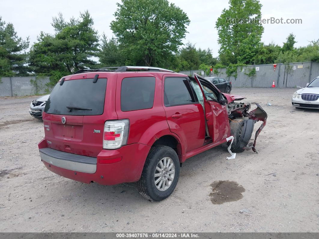 2010 Mercury Mariner Premier Red vin: 4M2CN8HG3AKJ27243