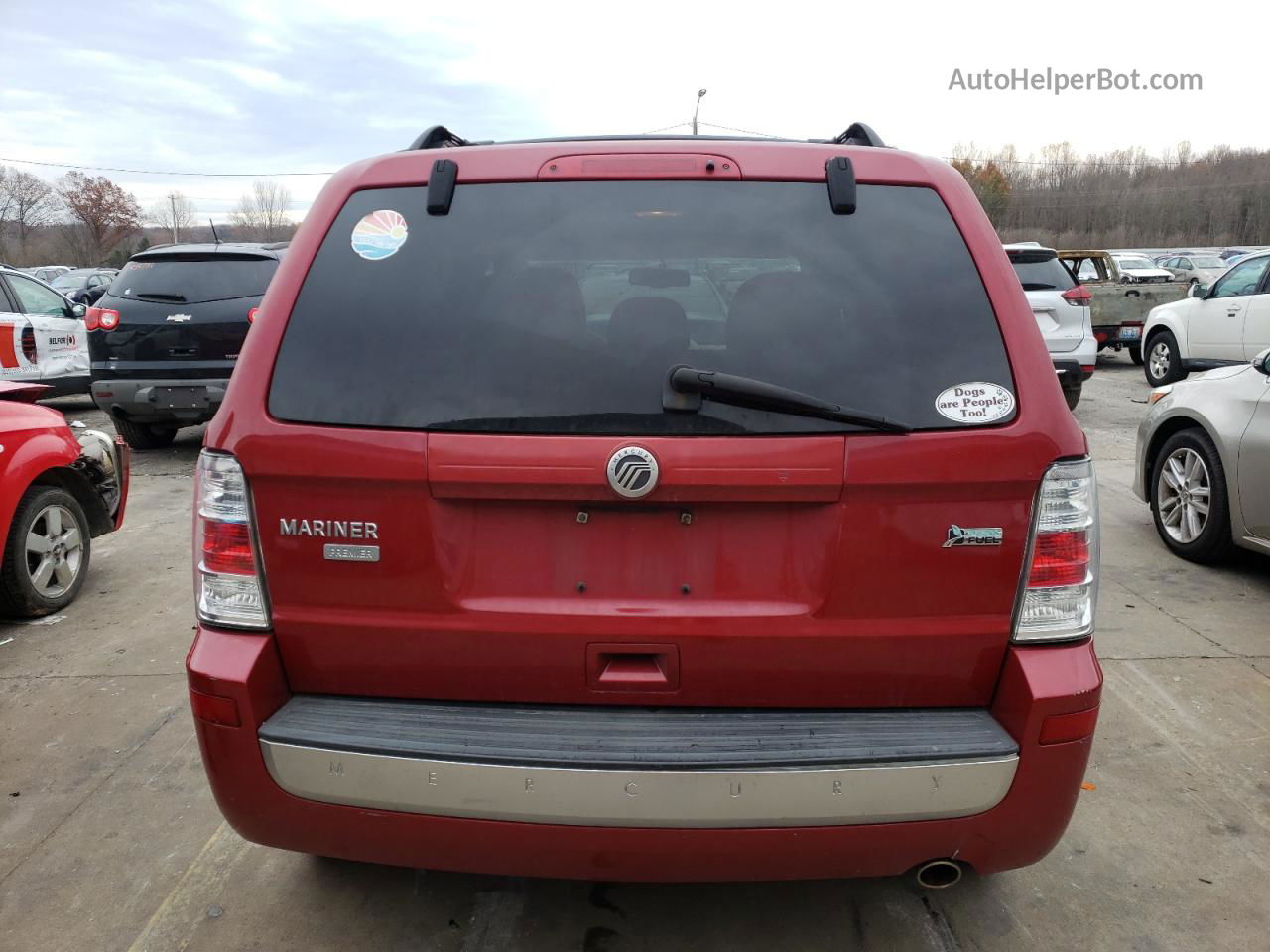 2011 Mercury Mariner Premier Red vin: 4M2CN8HG3BKJ07480