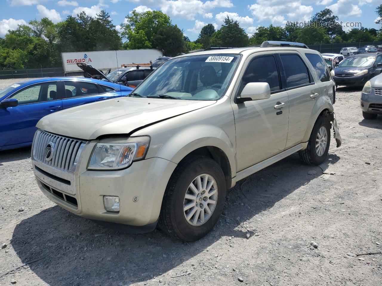 2010 Mercury Mariner Premier Бежевый vin: 4M2CN8HG4AKJ11603