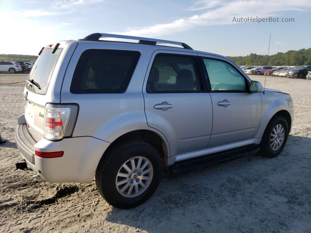 2010 Mercury Mariner Premier Silver vin: 4M2CN8HG4AKJ20656