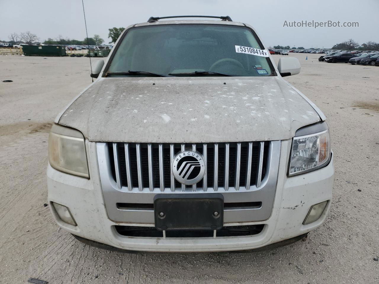 2010 Mercury Mariner Premier White vin: 4M2CN8HG4AKJ25937