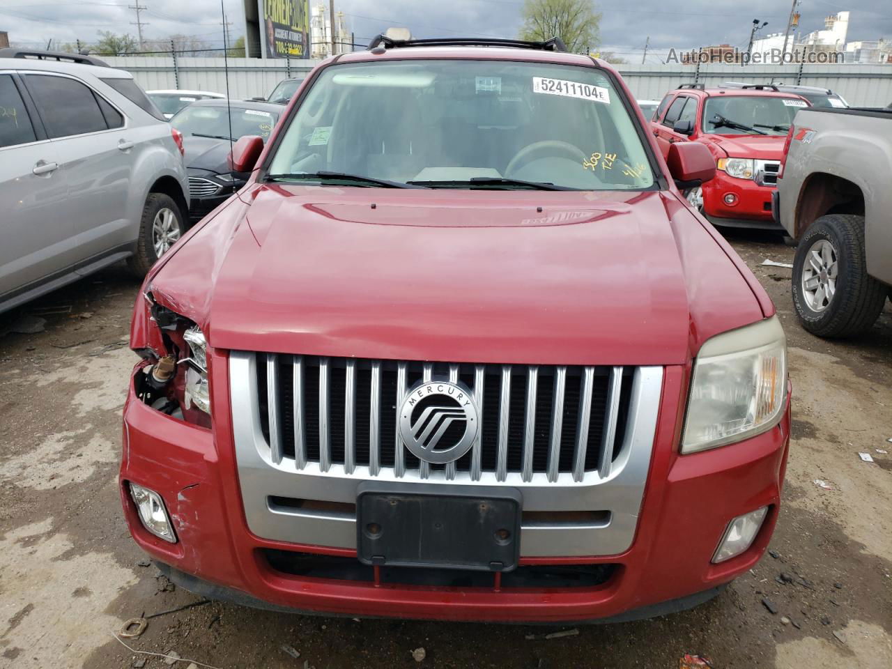 2010 Mercury Mariner Premier Red vin: 4M2CN8HG4AKJ26599