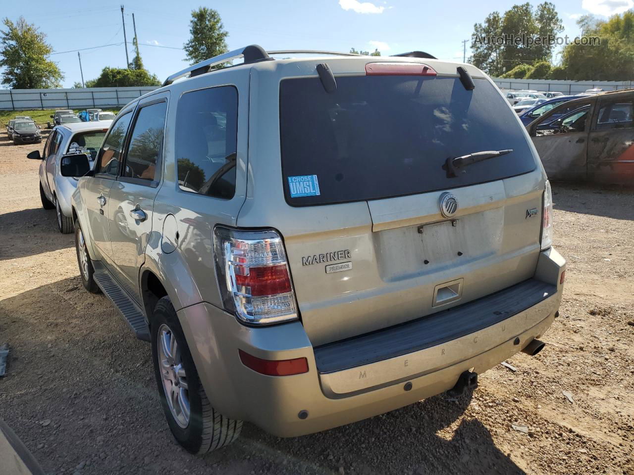 2010 Mercury Mariner Premier Tan vin: 4M2CN8HG6AKJ11764