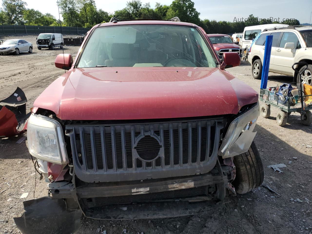 2010 Mercury Mariner Premier Maroon vin: 4M2CN8HG6AKJ13594