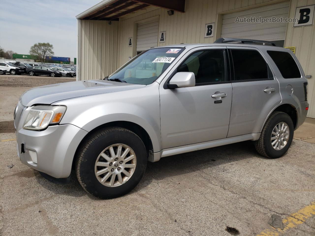 2010 Mercury Mariner Premier Silver vin: 4M2CN8HG6AKJ20075