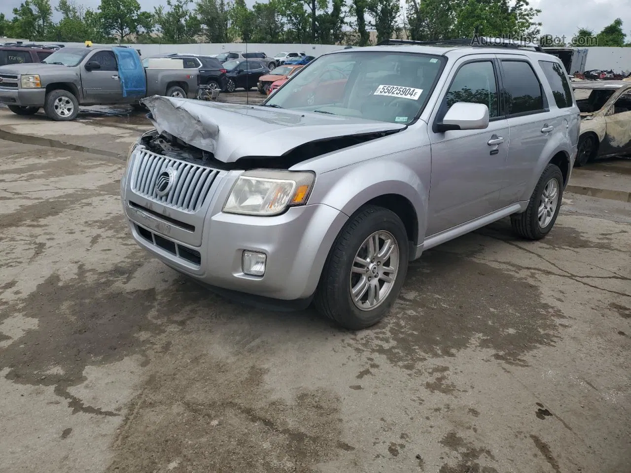 2010 Mercury Mariner Premier Silver vin: 4M2CN8HG7AKJ24510