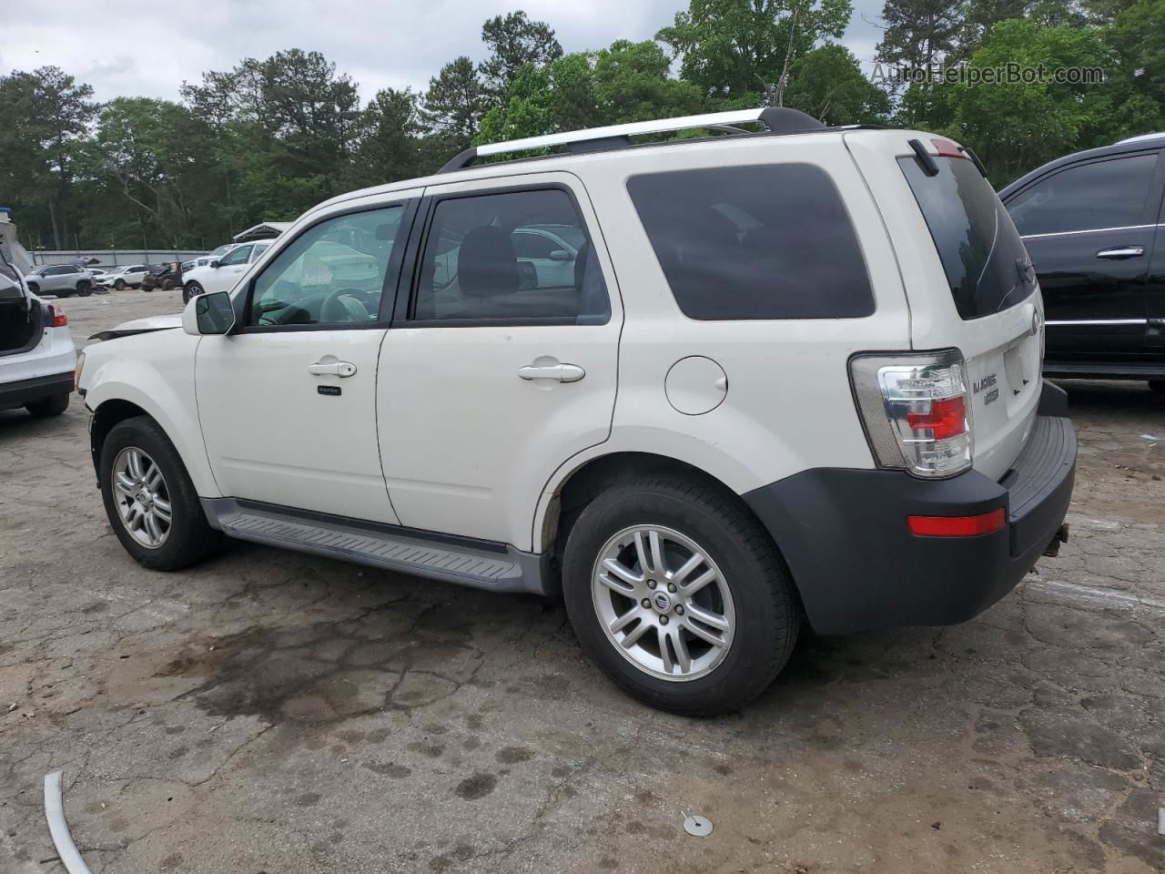 2010 Mercury Mariner Premier White vin: 4M2CN8HG8AKJ09398