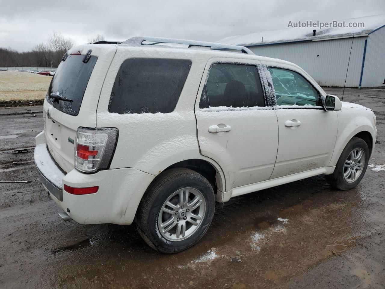 2010 Mercury Mariner Premier White vin: 4M2CN8HG8AKJ27674