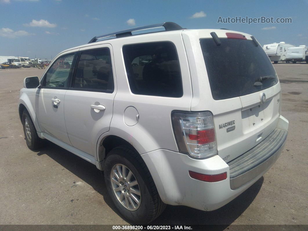 2011 Mercury Mariner Premier White vin: 4M2CN8HG8BKJ08012