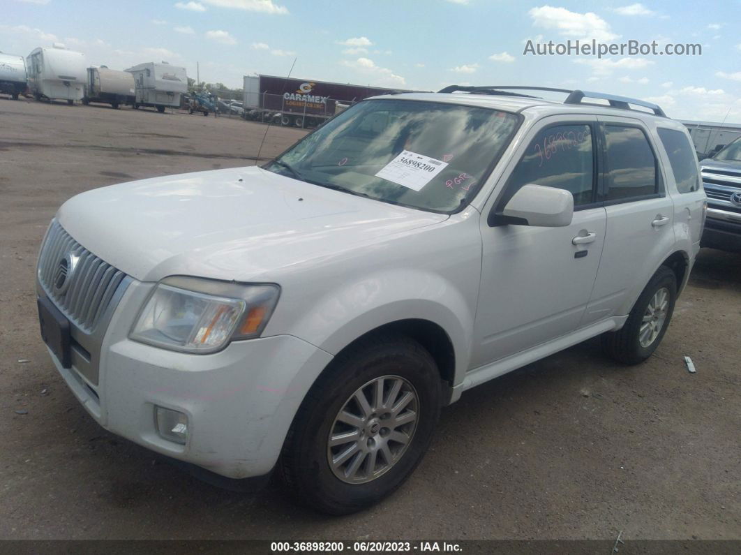 2011 Mercury Mariner Premier White vin: 4M2CN8HG8BKJ08012