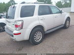 2010 Mercury Mariner Premier White vin: 4M2CN8HG9AKJ14402