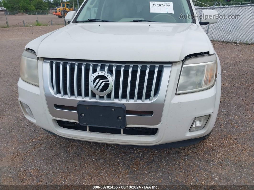 2010 Mercury Mariner Premier White vin: 4M2CN8HG9AKJ14402