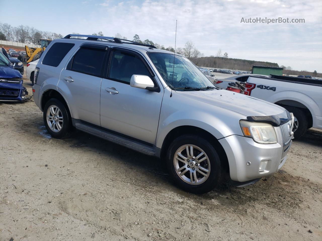 2010 Mercury Mariner Premier Silver vin: 4M2CN8HG9AKJ25139