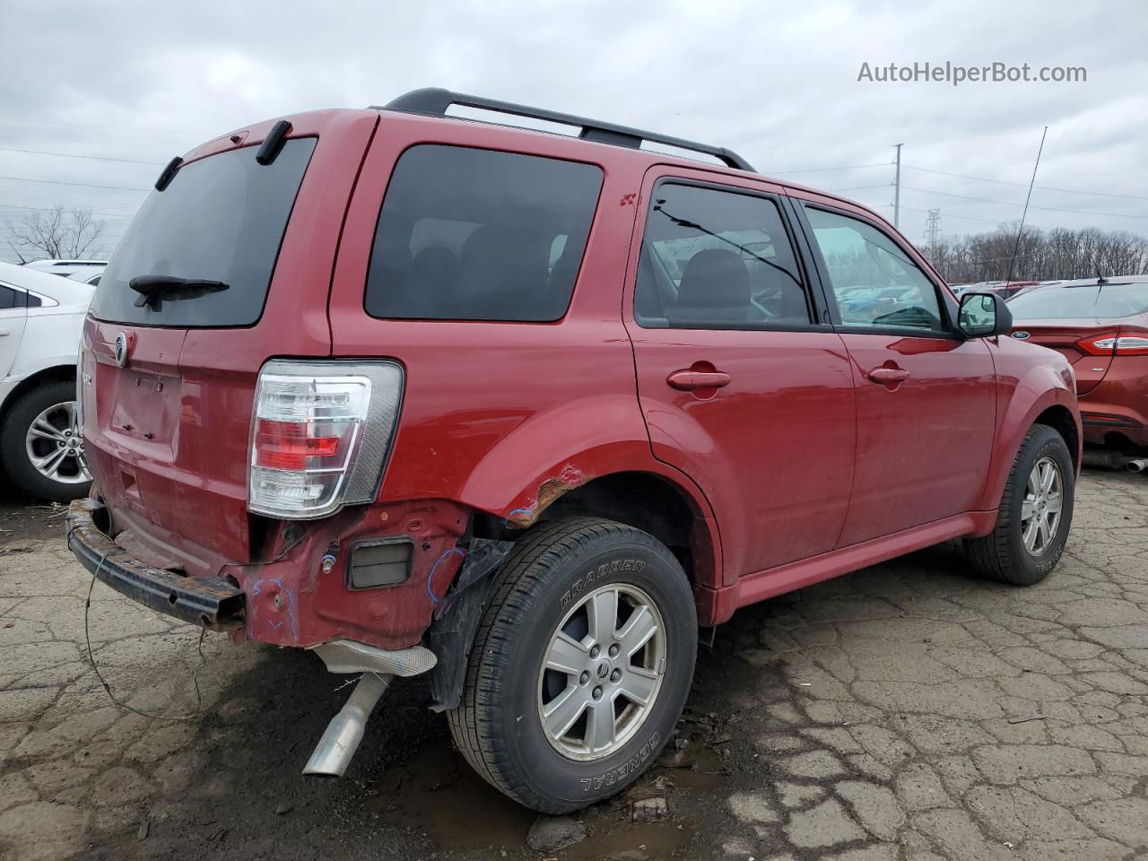 2010 Mercury Mariner  Красный vin: 4M2CN9B77AKJ06975