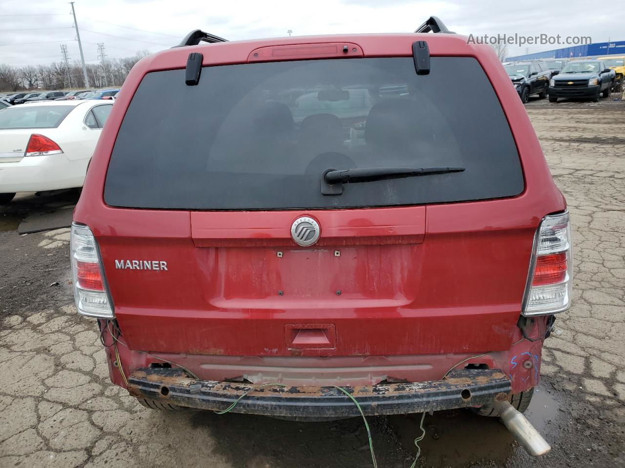 2010 Mercury Mariner  Red vin: 4M2CN9B77AKJ06975