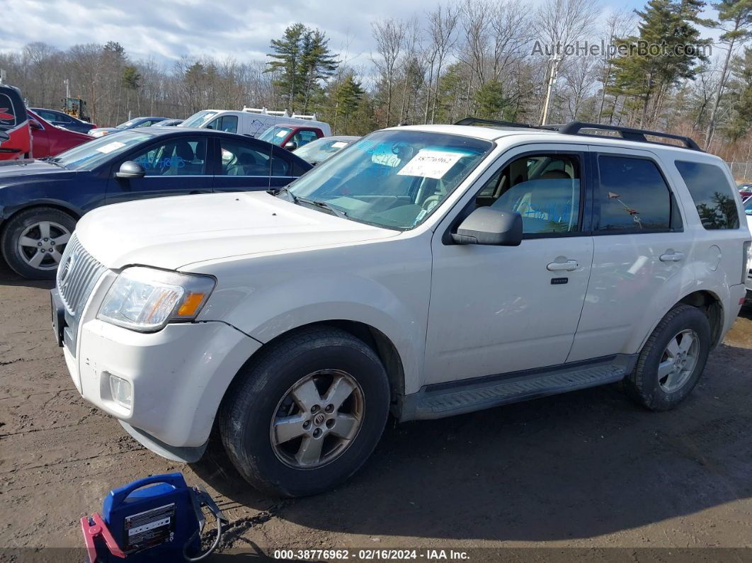 2010 Mercury Mariner   White vin: 4M2CN9B7XAKJ29392