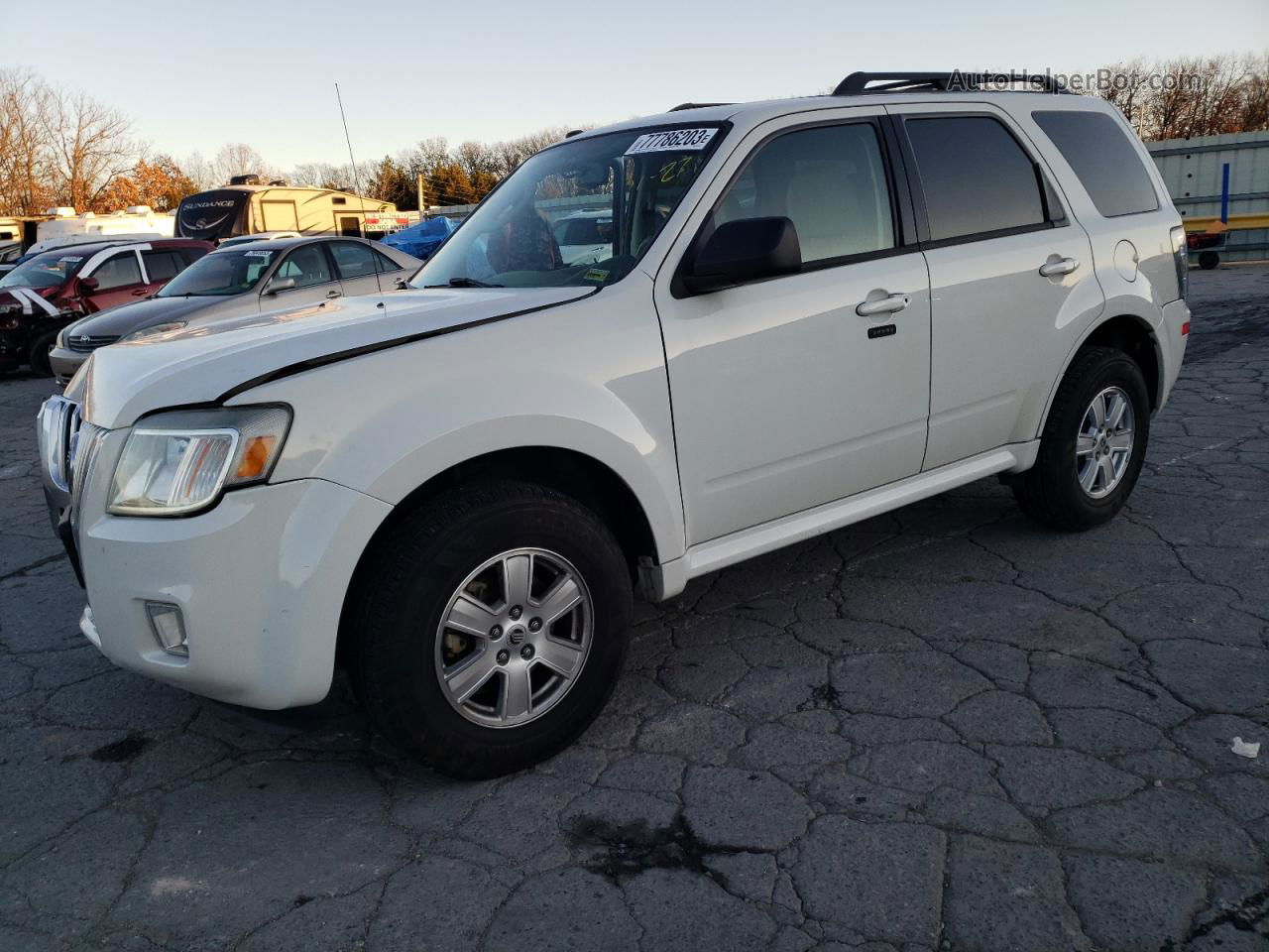 2010 Mercury Mariner  Белый vin: 4M2CN9BG8AKJ11991