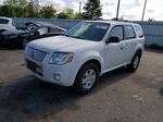 2010 Mercury Mariner  White vin: 4M2CN9BG9AKJ03642