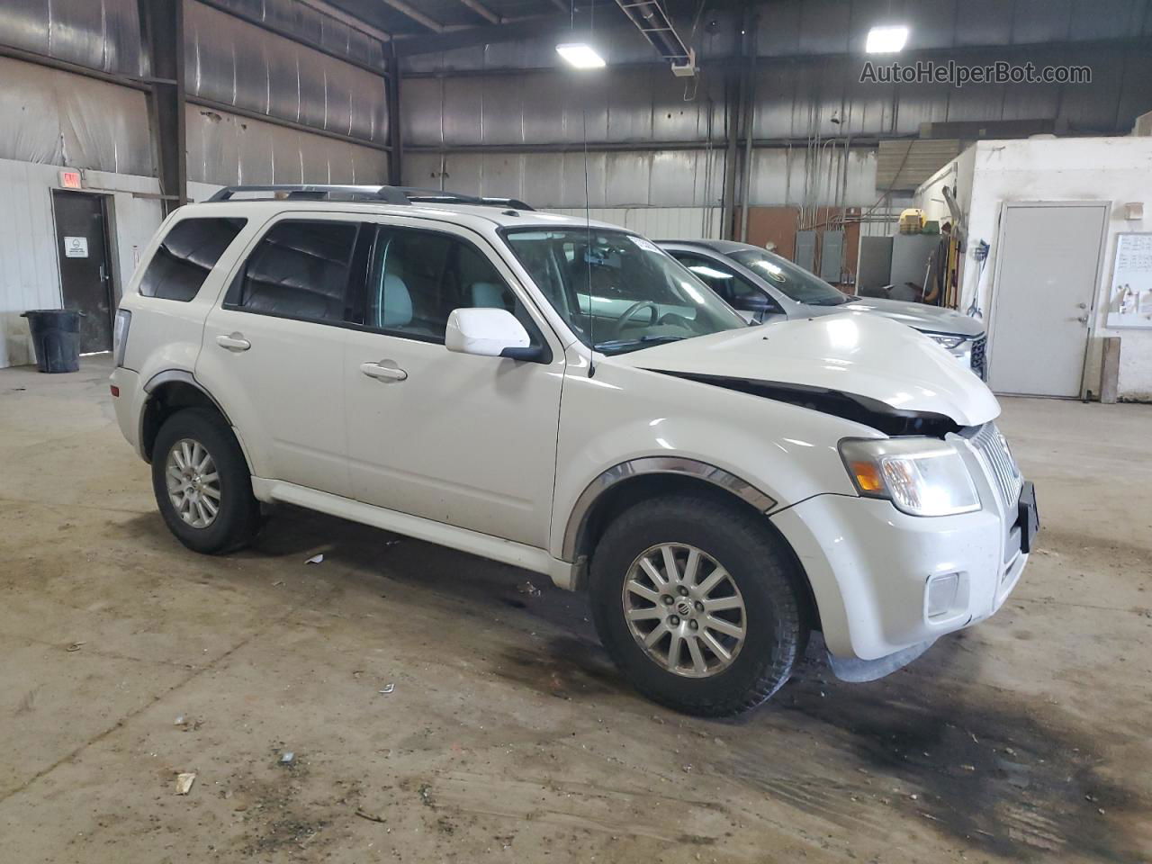 2010 Mercury Mariner Premier White vin: 4M2CN9H76AKJ05758