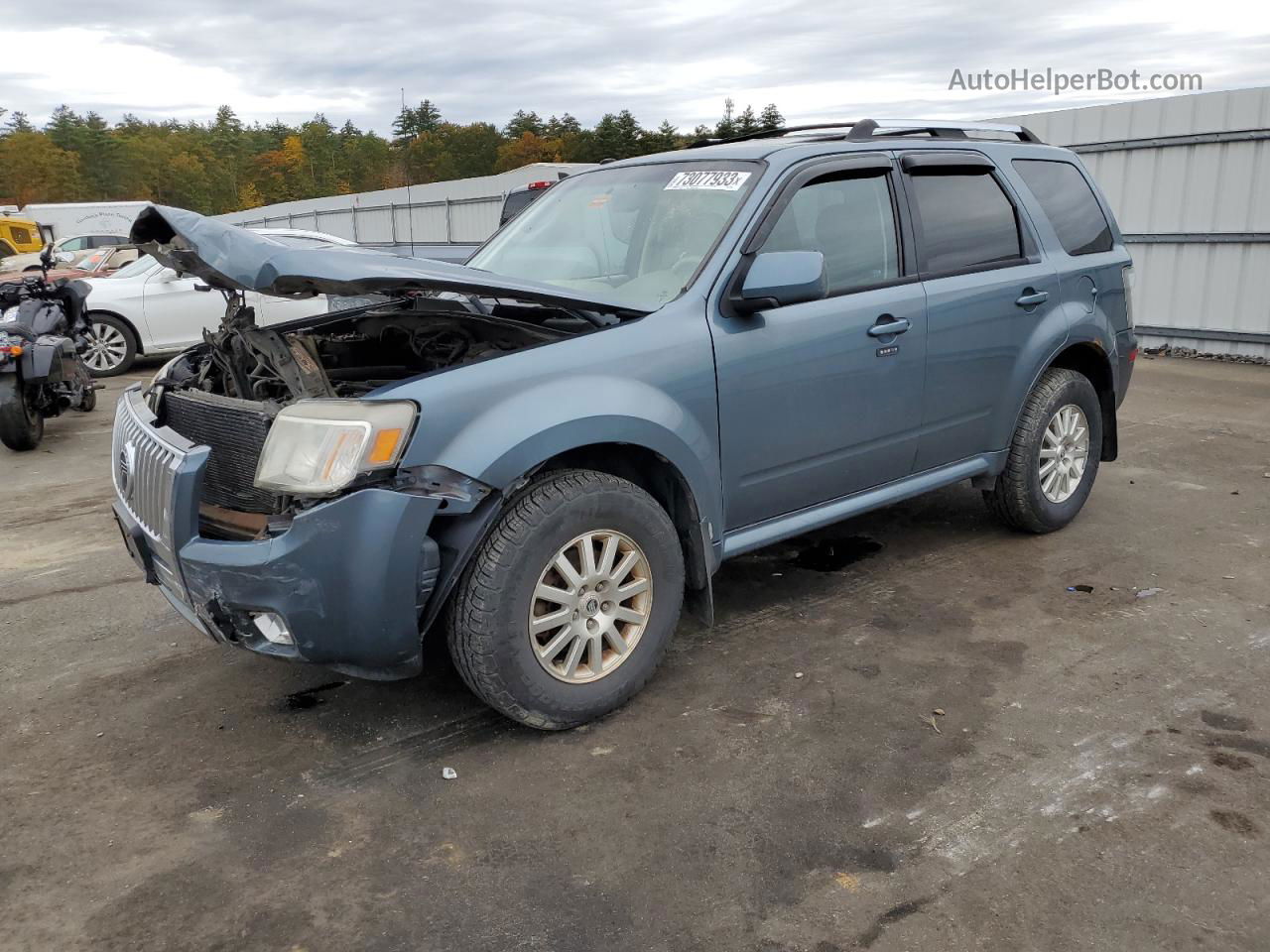 2010 Mercury Mariner Premier Blue vin: 4M2CN9H76AKJ27209