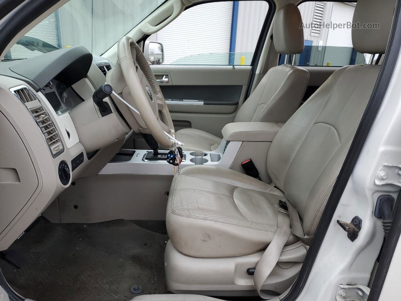 2011 Mercury Mariner Premier White vin: 4M2CN9HG0BKJ07278