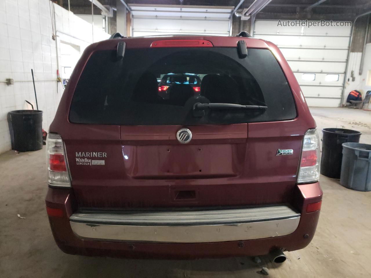 2010 Mercury Mariner Premier Maroon vin: 4M2CN9HG1AKJ19230