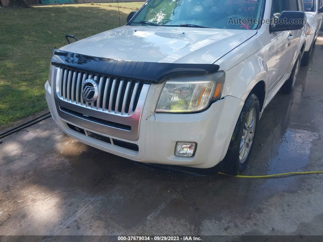 2010 Mercury Mariner Premier White vin: 4M2CN9HG2AKJ15459