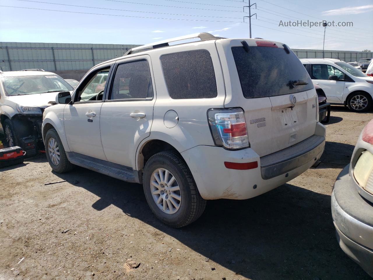 2010 Mercury Mariner Premier White vin: 4M2CN9HG3AKJ11291