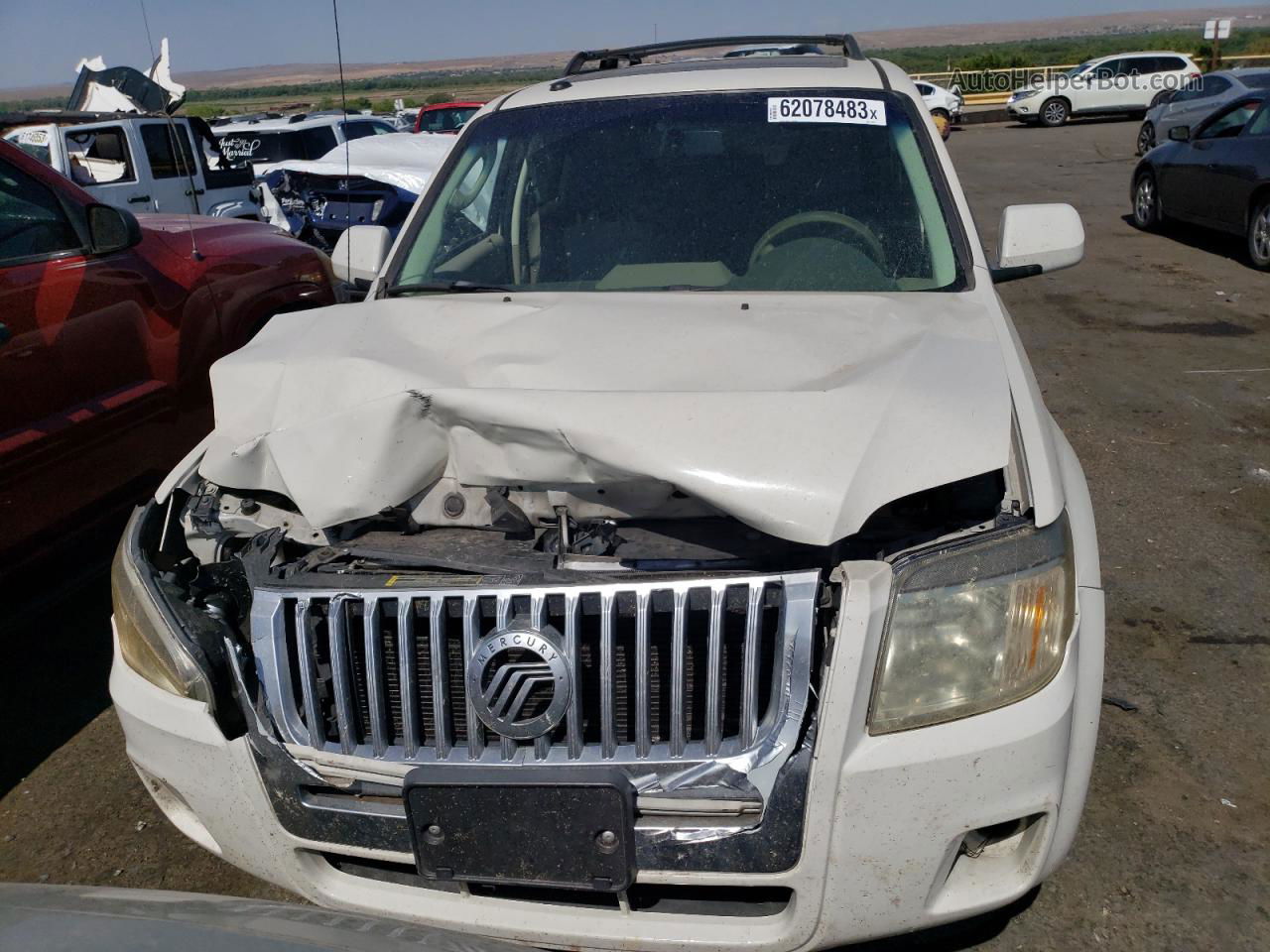 2010 Mercury Mariner Premier White vin: 4M2CN9HG3AKJ11291