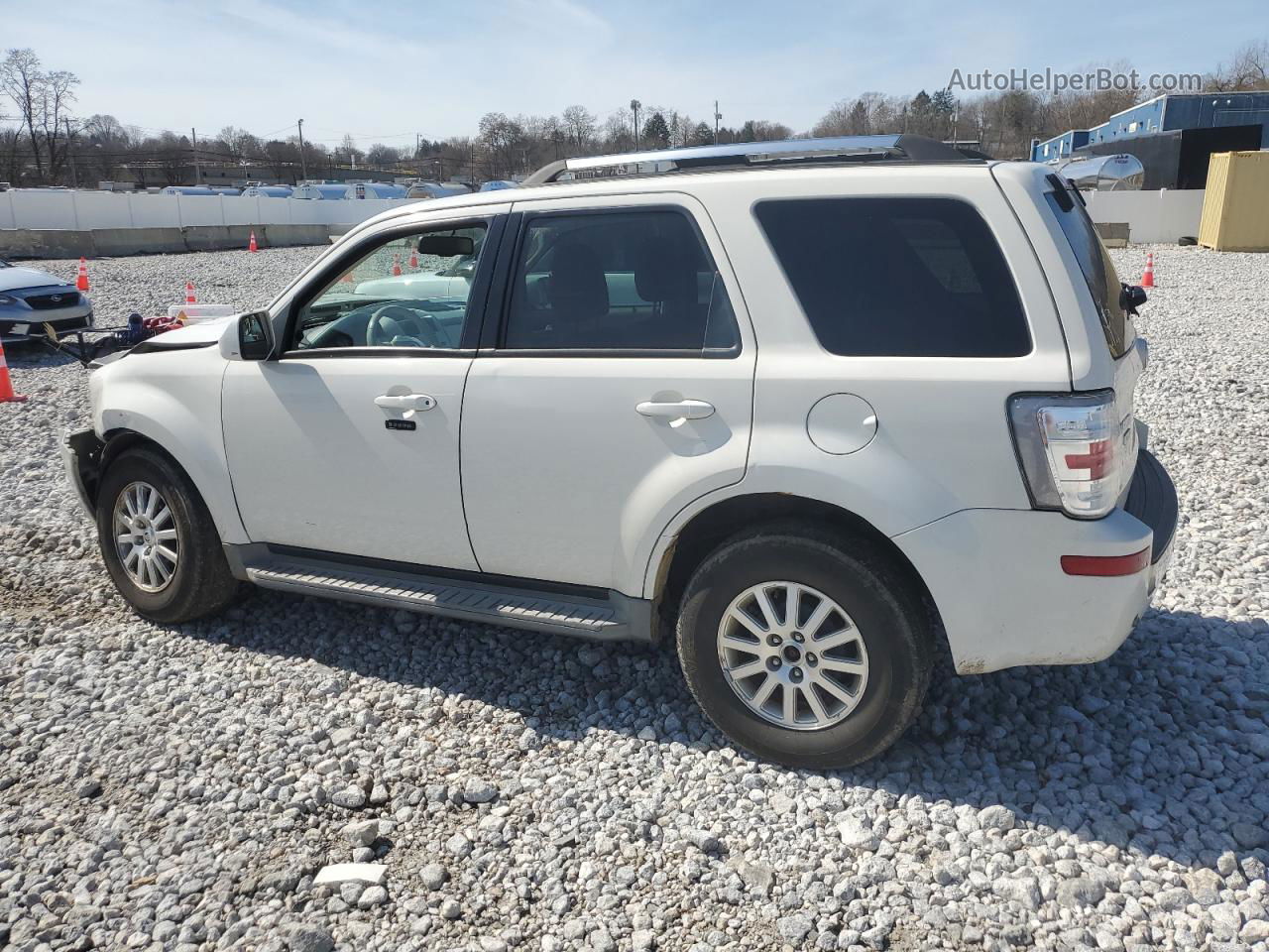 2010 Mercury Mariner Premier White vin: 4M2CN9HG3AKJ16720