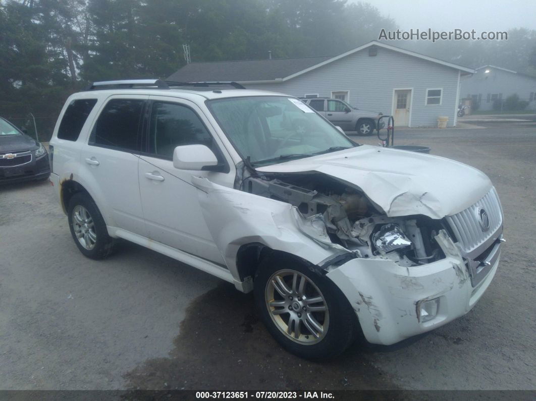 2010 Mercury Mariner Premier White vin: 4M2CN9HG3AKJ16989