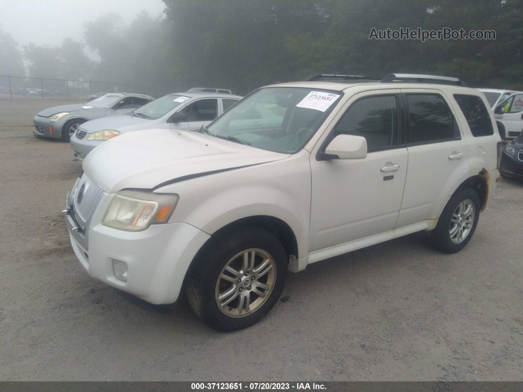 2010 Mercury Mariner Premier White vin: 4M2CN9HG3AKJ16989