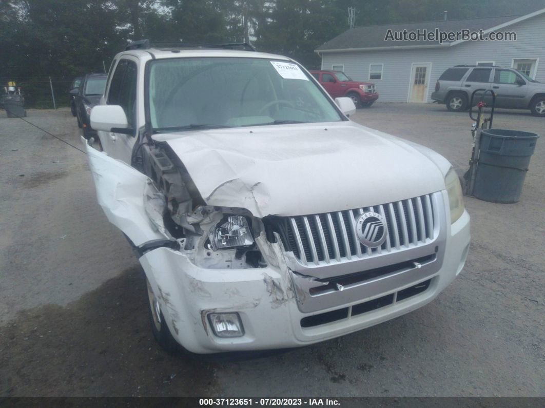 2010 Mercury Mariner Premier White vin: 4M2CN9HG3AKJ16989