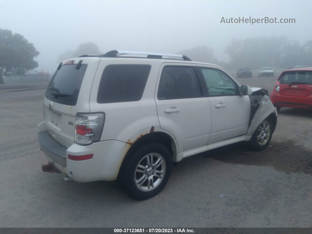 2010 Mercury Mariner Premier White vin: 4M2CN9HG3AKJ16989