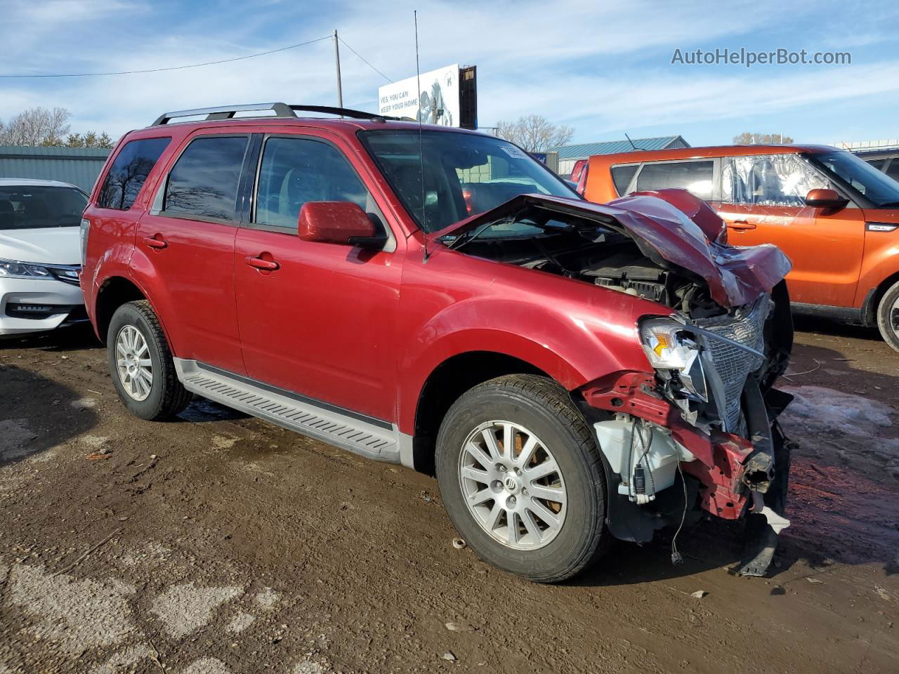 2010 Mercury Mariner Premier Red vin: 4M2CN9HG3AKJ18337