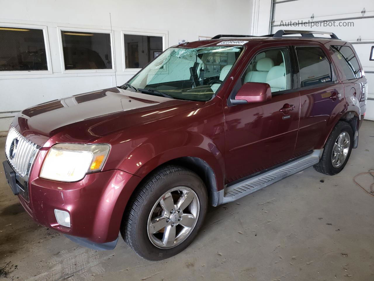 2010 Mercury Mariner Premier Maroon vin: 4M2CN9HG3AKJ23313