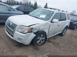 2011 Mercury Mariner Premier White vin: 4M2CN9HG4BKJ05355