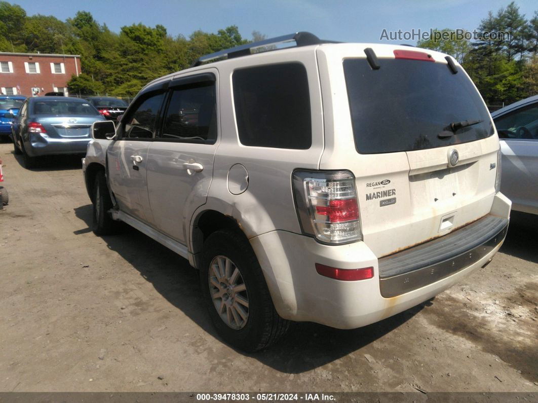 2011 Mercury Mariner Premier White vin: 4M2CN9HG5BKJ08183