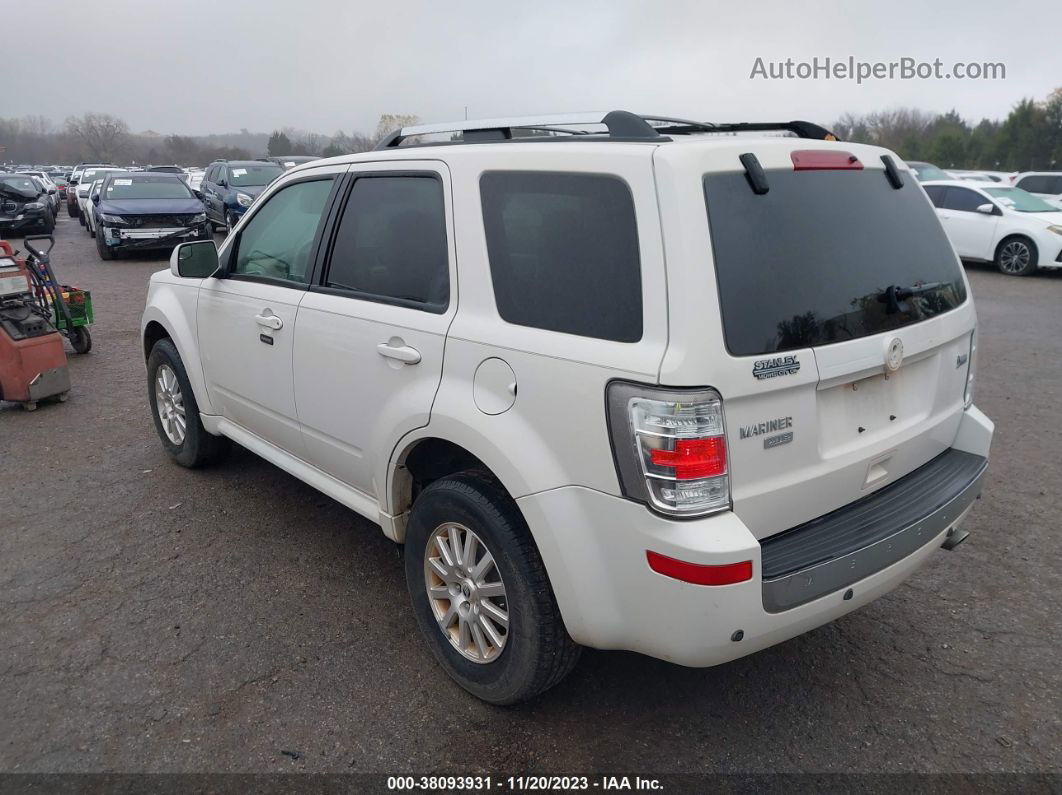 2010 Mercury Mariner Premier White vin: 4M2CN9HG8AKJ09018