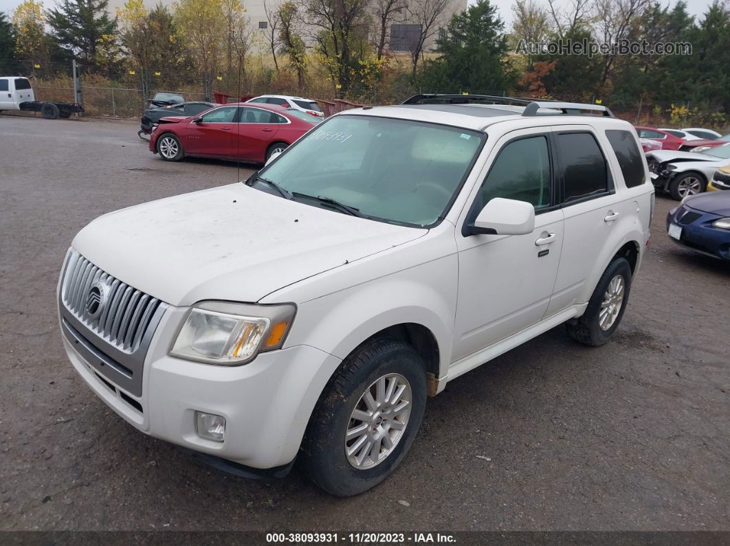 2010 Mercury Mariner Premier White vin: 4M2CN9HG8AKJ09018