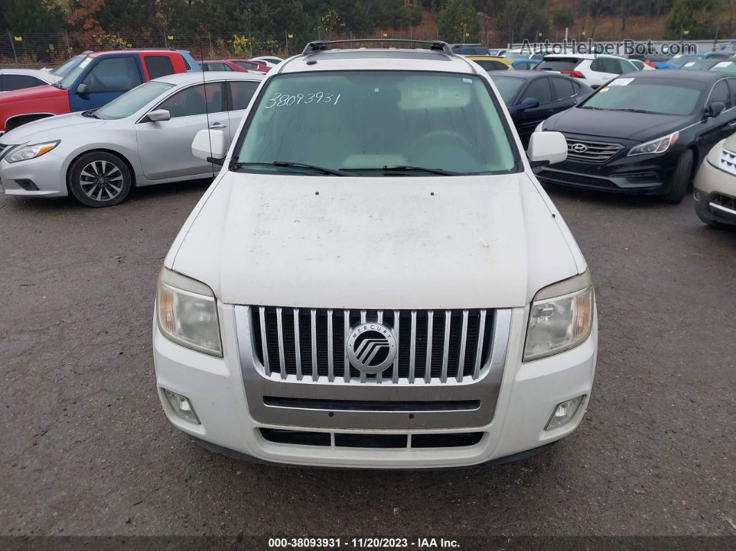 2010 Mercury Mariner Premier White vin: 4M2CN9HG8AKJ09018