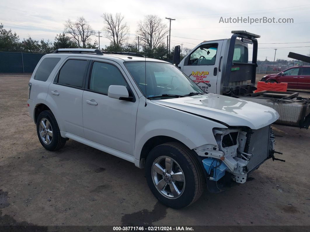 2011 Mercury Mariner Premier White vin: 4M2CN9HG8BKJ03074