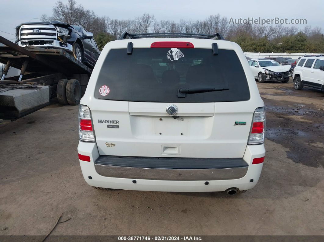 2011 Mercury Mariner Premier White vin: 4M2CN9HG8BKJ03074