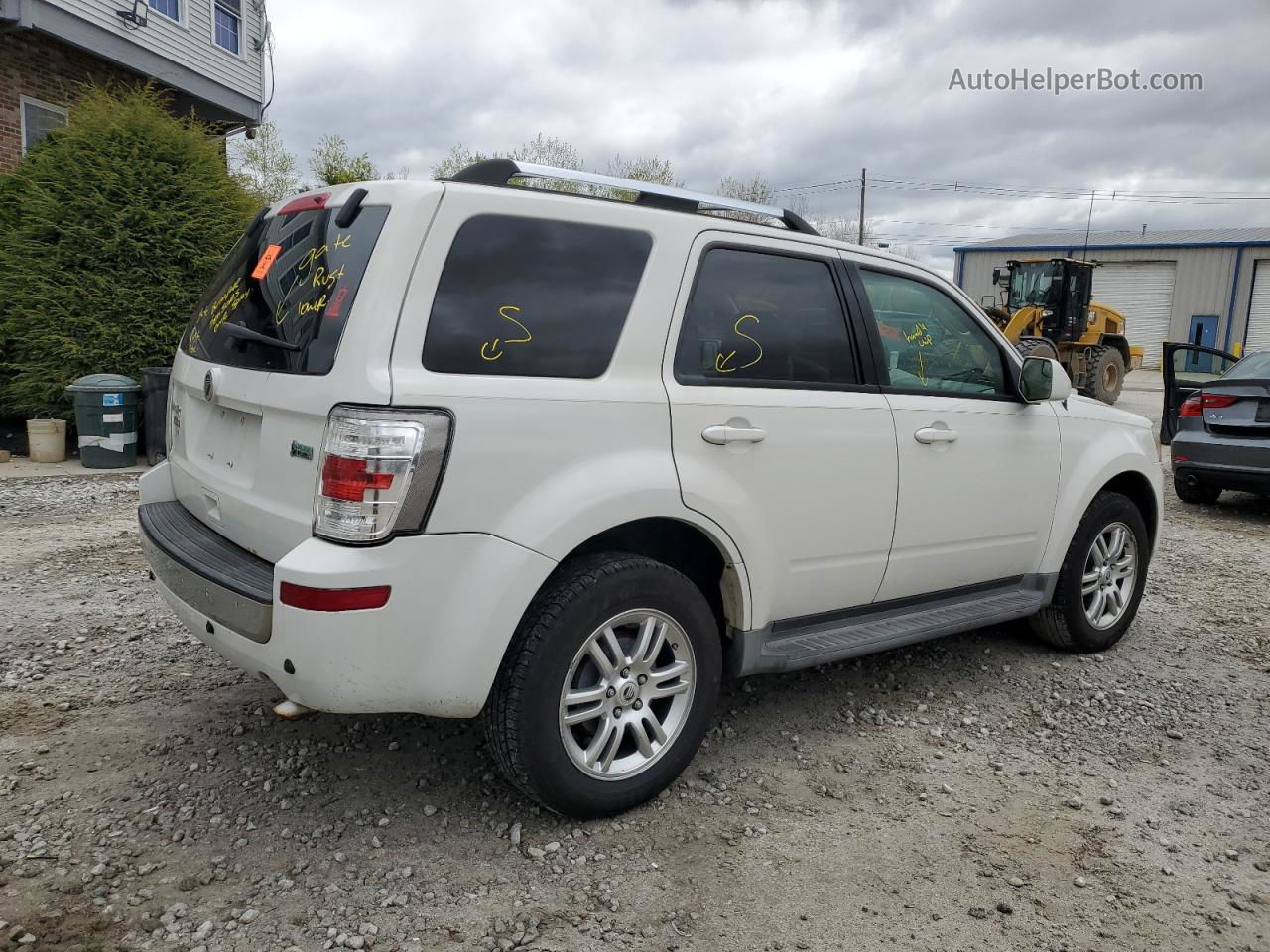 2011 Mercury Mariner Premier White vin: 4M2CN9HG8BKJ03303